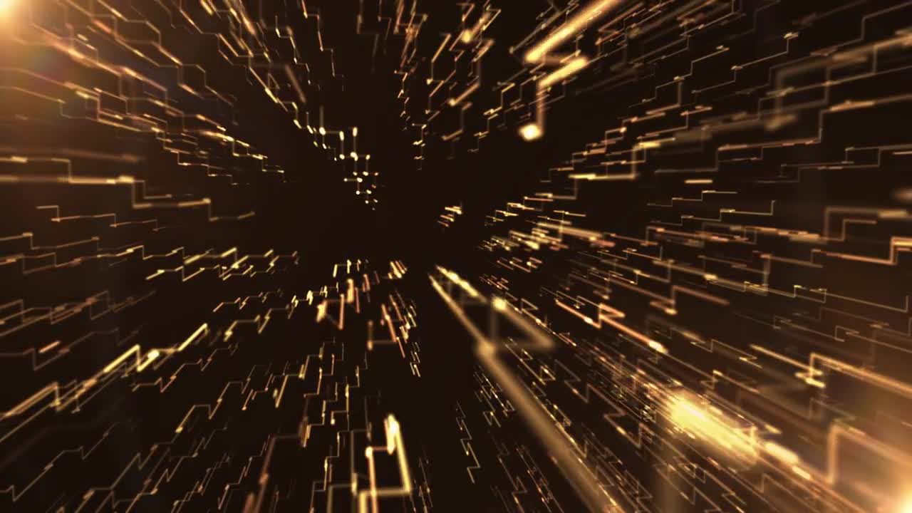Geometric Gold Stock Motion Graphics Motion Array