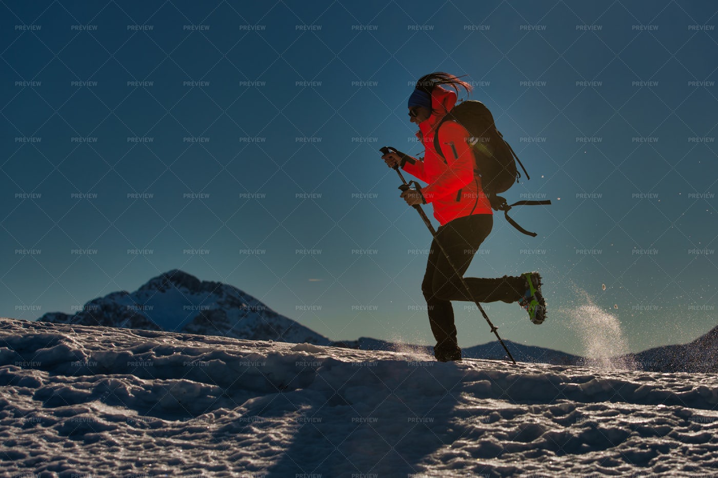 Climbing A Mountain: Stock Photos