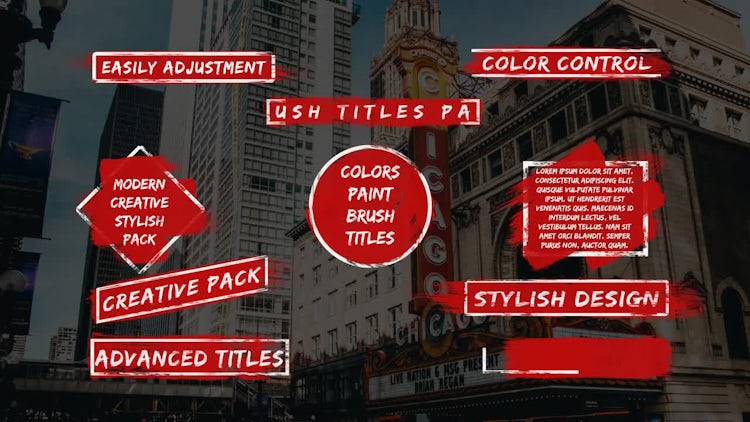Modern Brush Titles: After Effects Templates