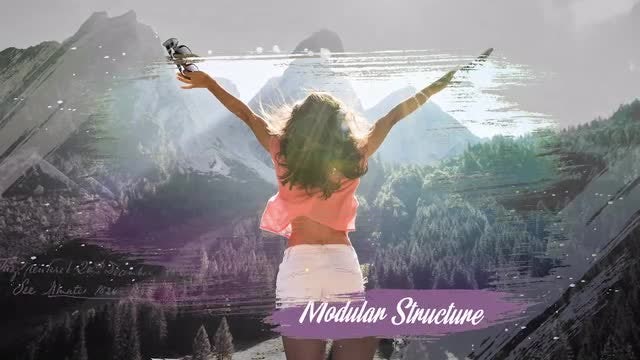 Brush Slideshow: Premiere Pro Templates