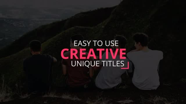 Modern Titles: After Effects Templates