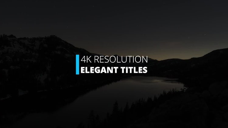 Elegant Titles: Motion Graphics Templates