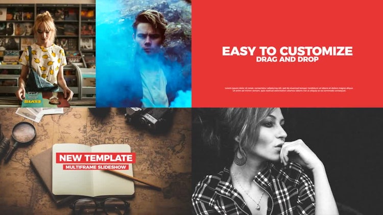 Multiframe Slideshow: Premiere Pro Templates