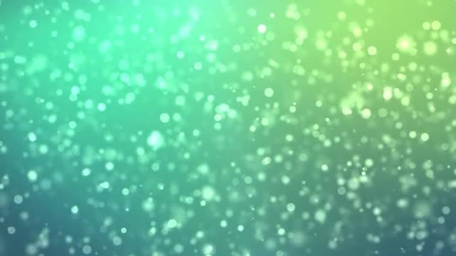 Falling Green Particles: Stock Motion Graphics