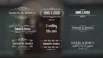 Wedding Titles: Motion Graphics Templates