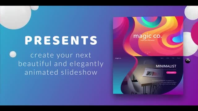 Color Website Presentation After Effects Templates