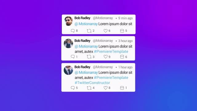 Twitter Constructor: Premiere Pro Templates