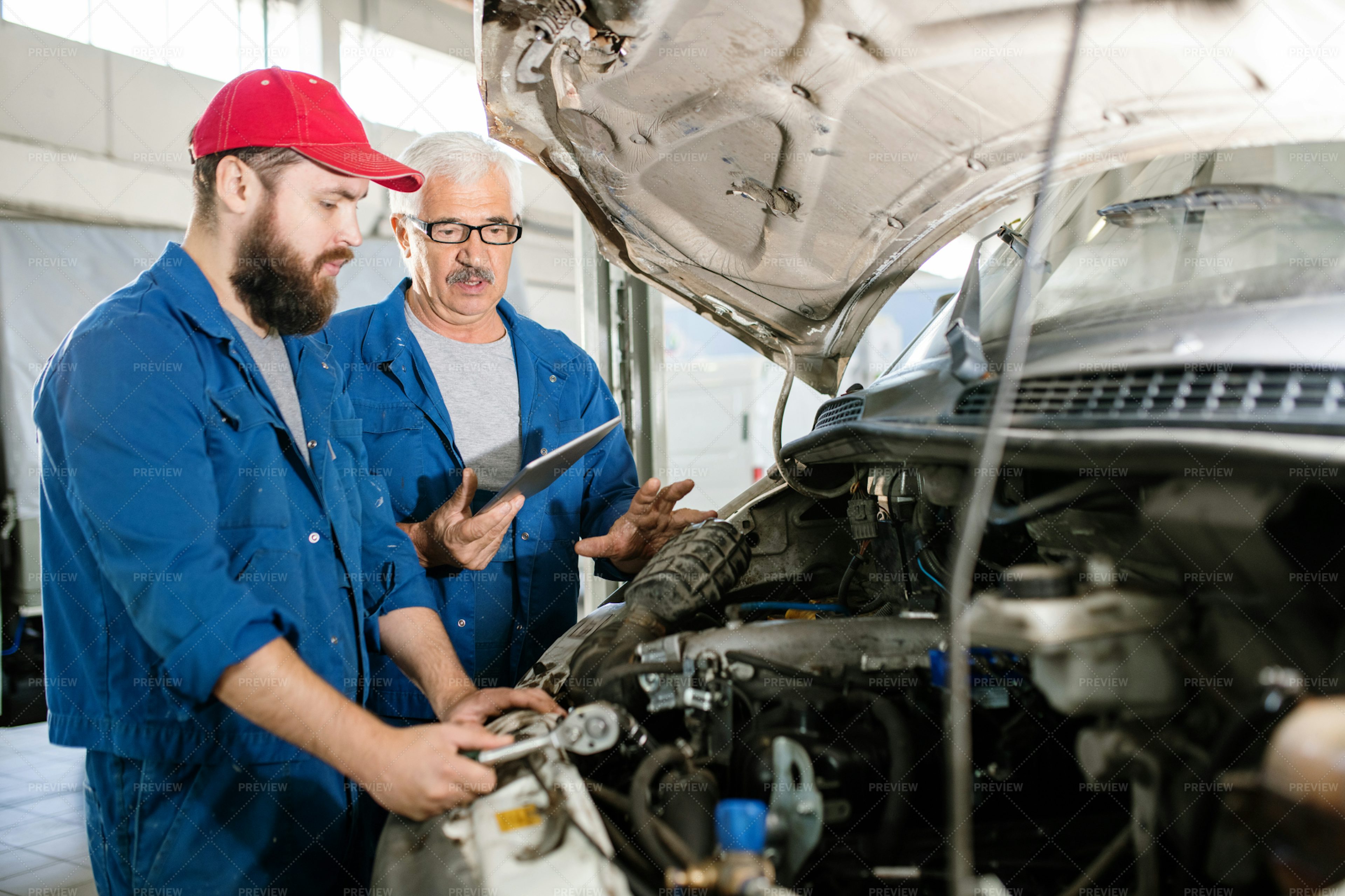 Senior Technical Service Worker... - Stock Photos | Motion Array