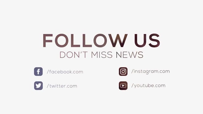 5 Social Outro Motion Graphics Templates Motion Array