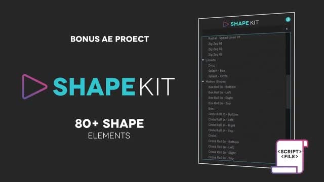 Shape Kit Script: After Effects Templates