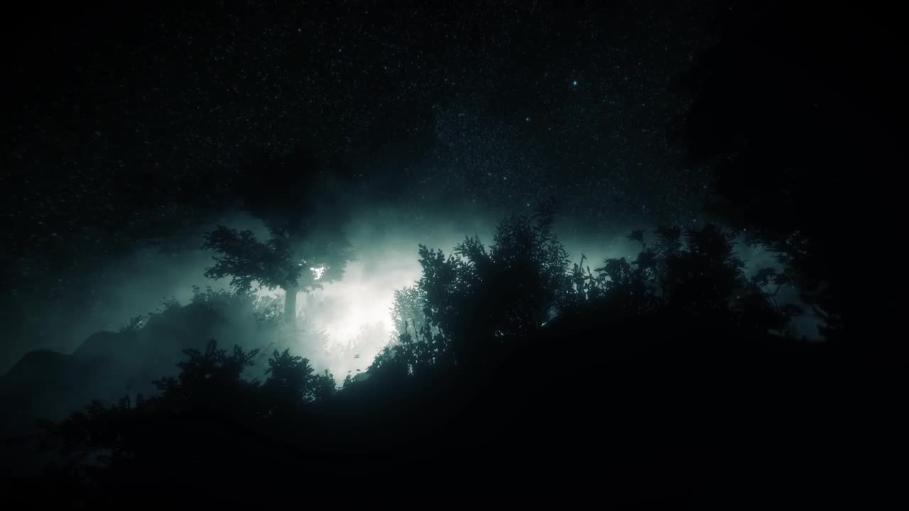 Foggy Night Background - Stock Motion Graphics | Motion Array