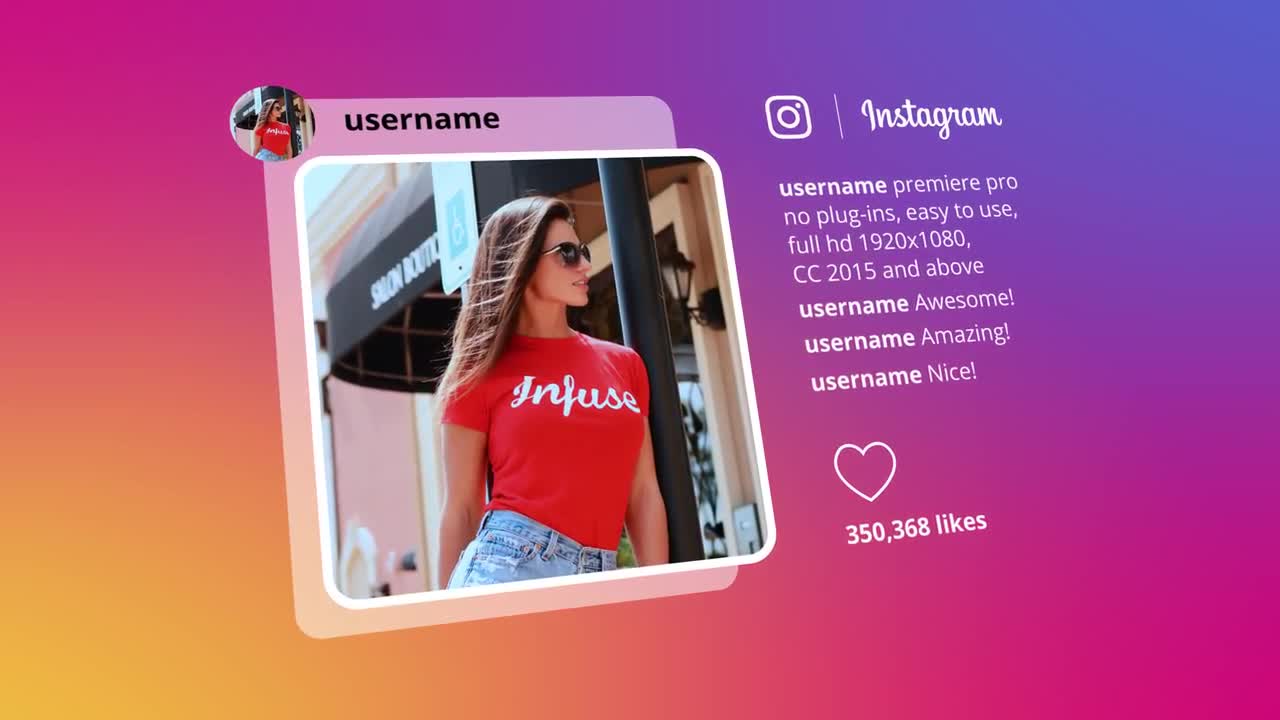 Instagram Promo Premiere Pro Templates Motion Array