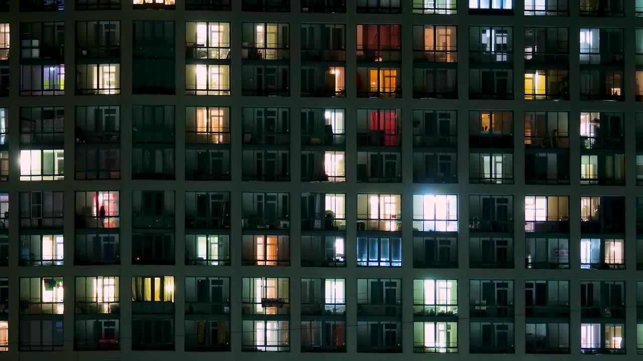 Apartment Building Lights - Stock Video | Motion Array