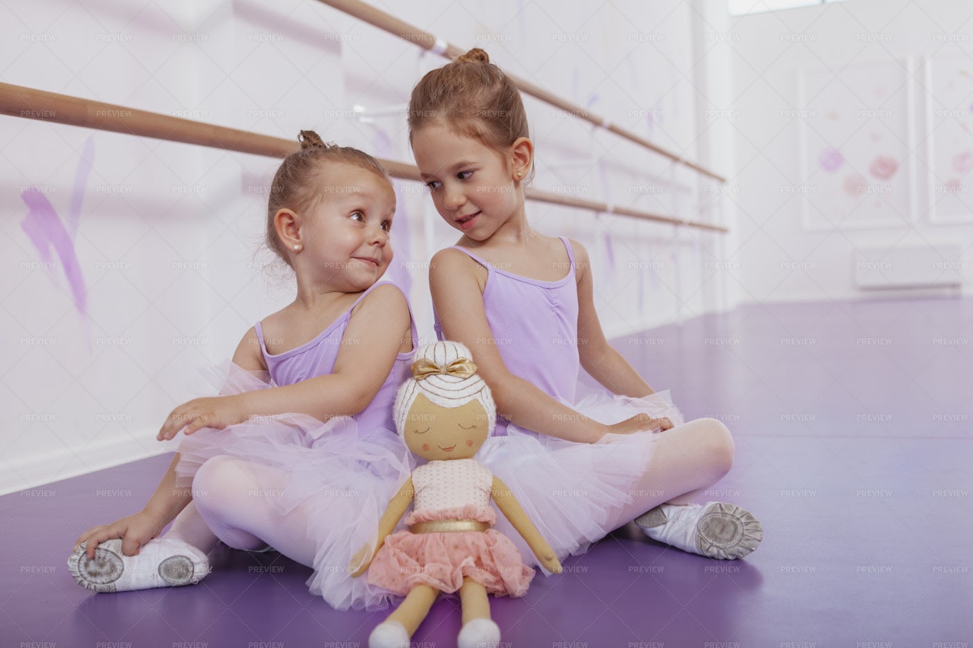 Little Ballerina Friends: Stock Photos
