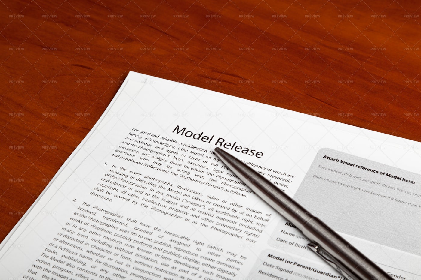 Model Release: Stock Photos