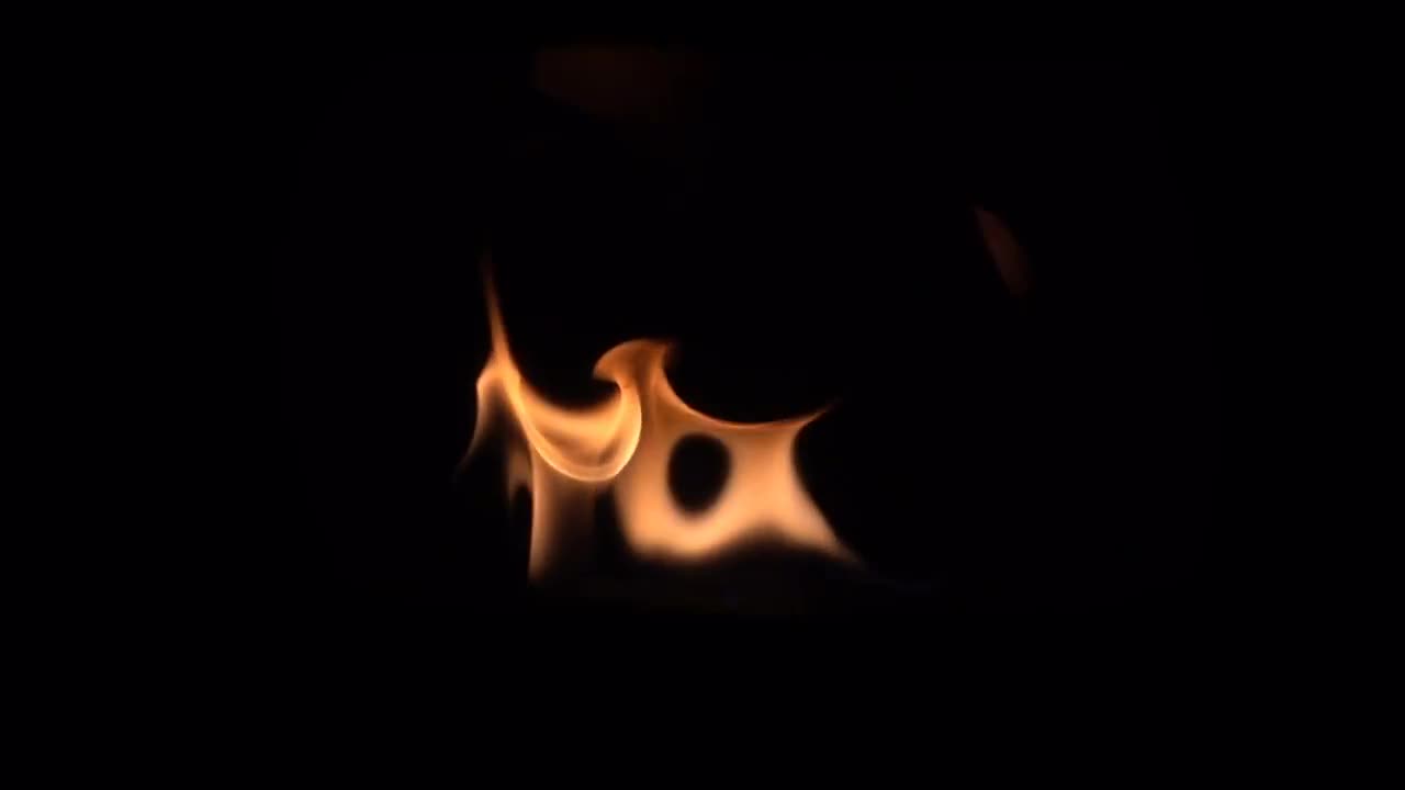 Faint Flame Flickers Stock Video Motion Array