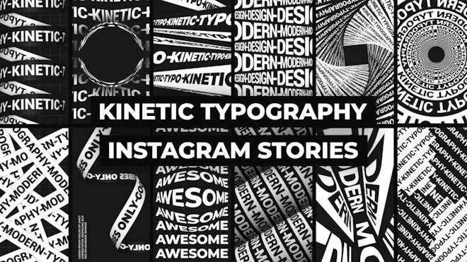 Kinetic Typography Instagram Stories