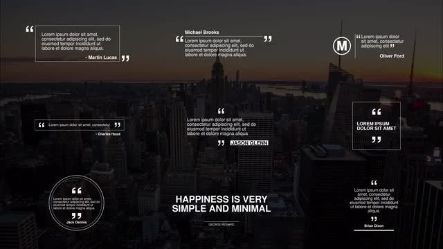 Minimal Quotes: Premiere Pro Templates