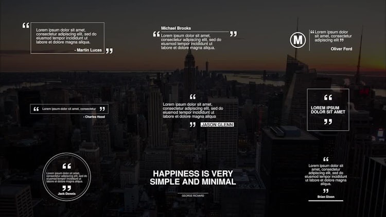 Minimal Quotes: Premiere Pro Templates