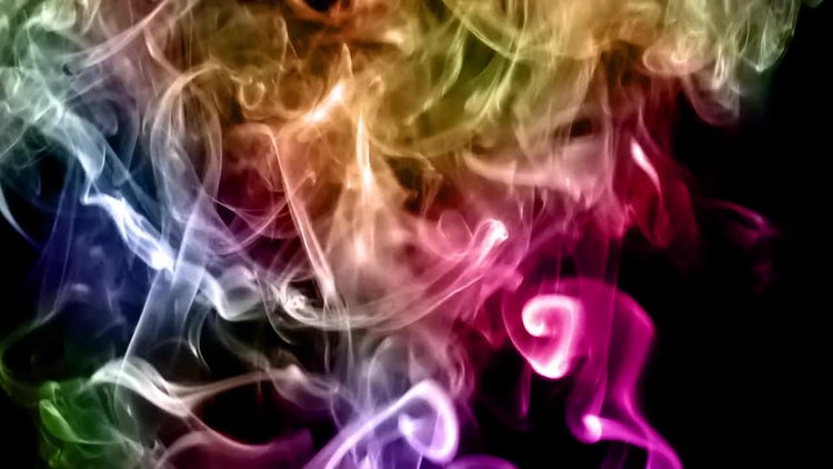Colorful Smoke Spread: Stock Video