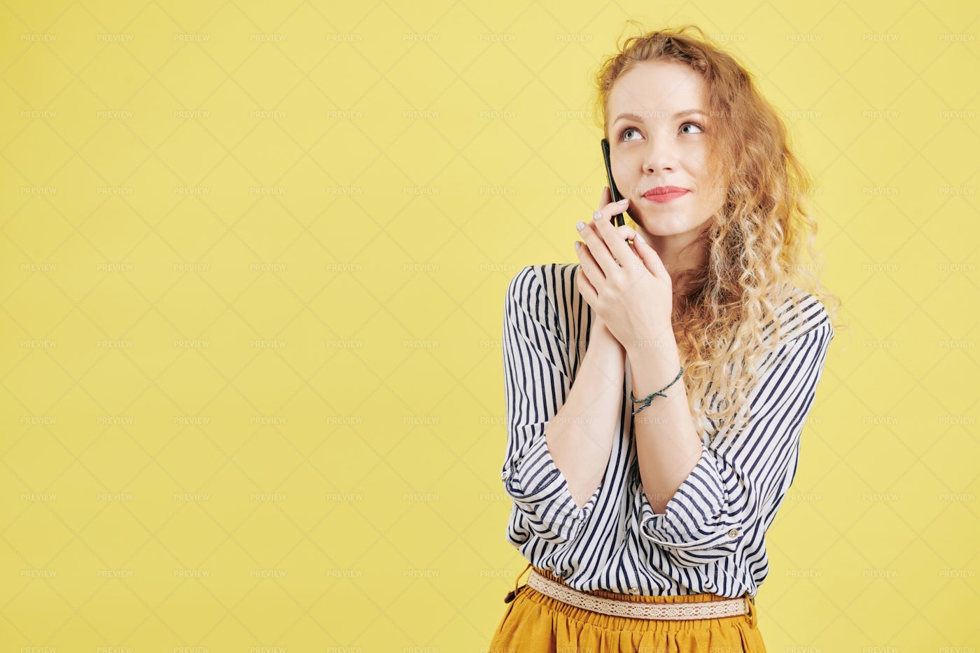 Young Woman Calling Boyfriend: Stock Photos
