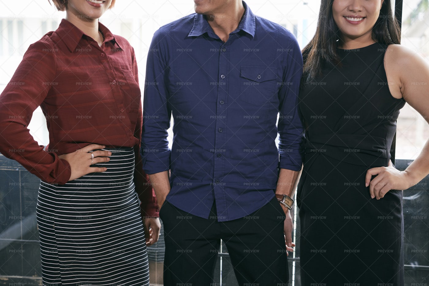 Business Team Standing At Office: Stock Photos