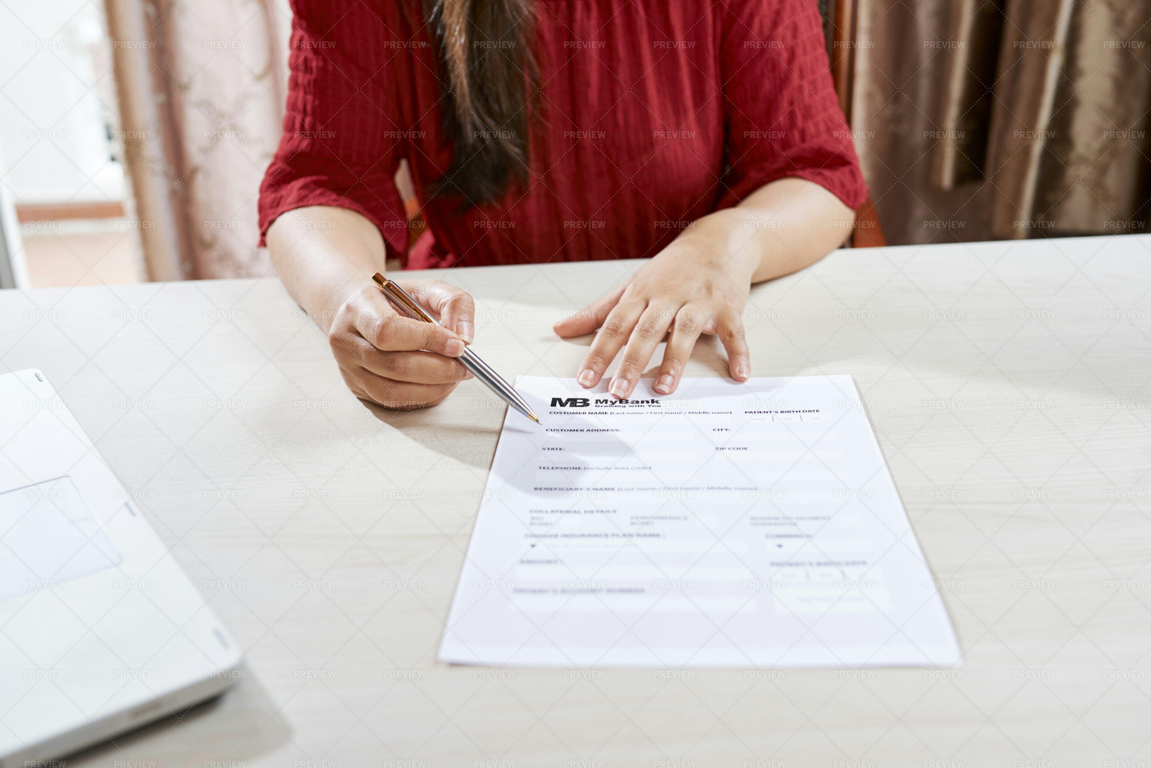Woman Signing A Business Contract Stock Photos Motion Array