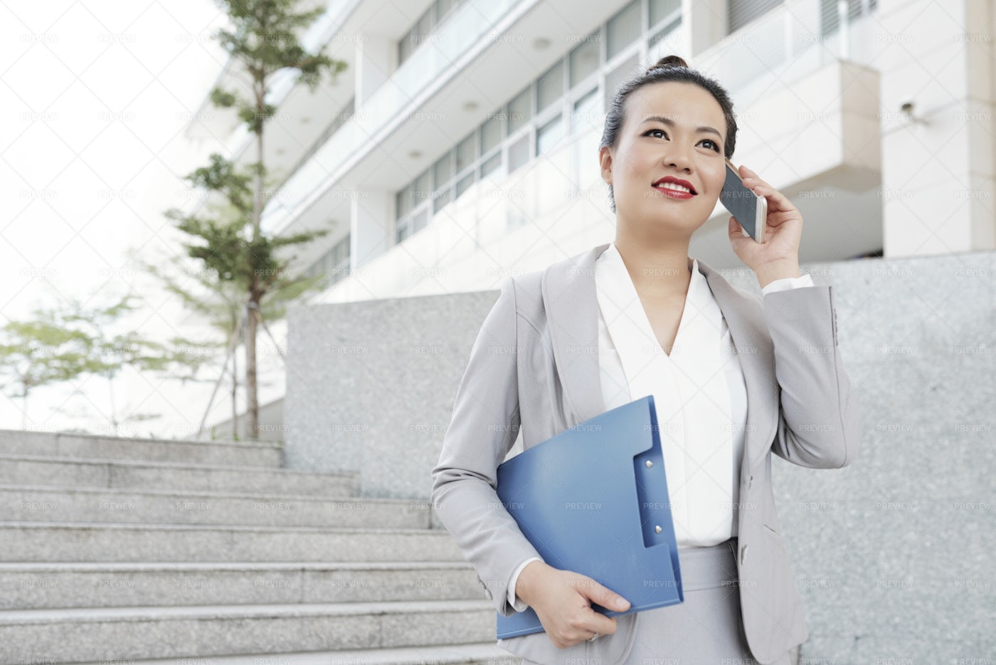 Positive Businesswoman: Stock Photos