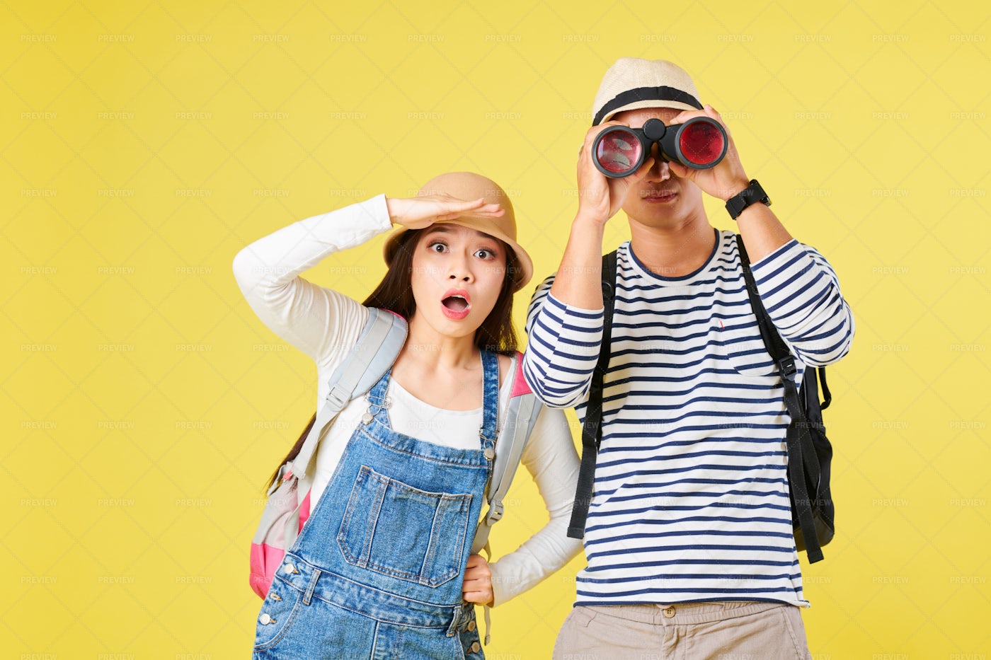 Amazed Travelers: Stock Photos