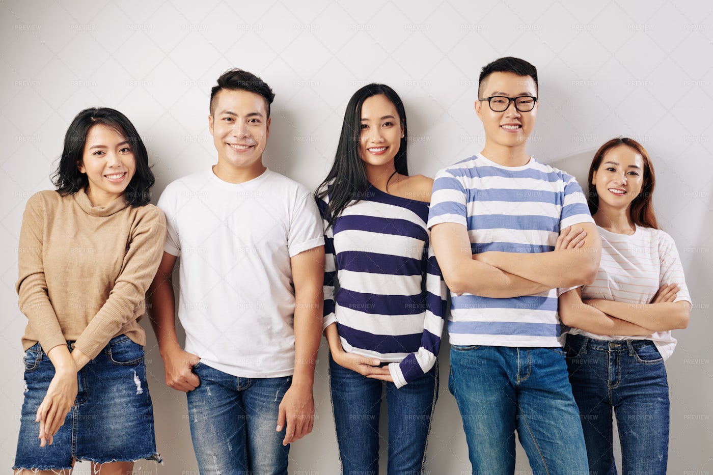 Confident Happy University Students: Stock Photos