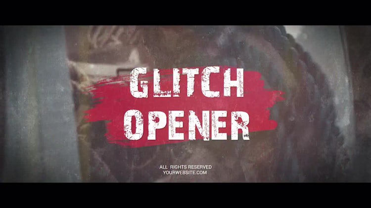 Vintage Glitch Promo: After Effects Templates