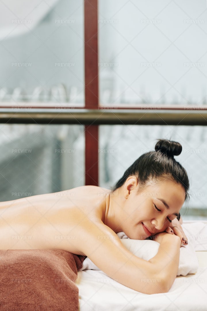 Woman Resting In Spa Salon: Stock Photos
