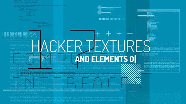Hacker Textures & Elements: Stock Motion Graphics