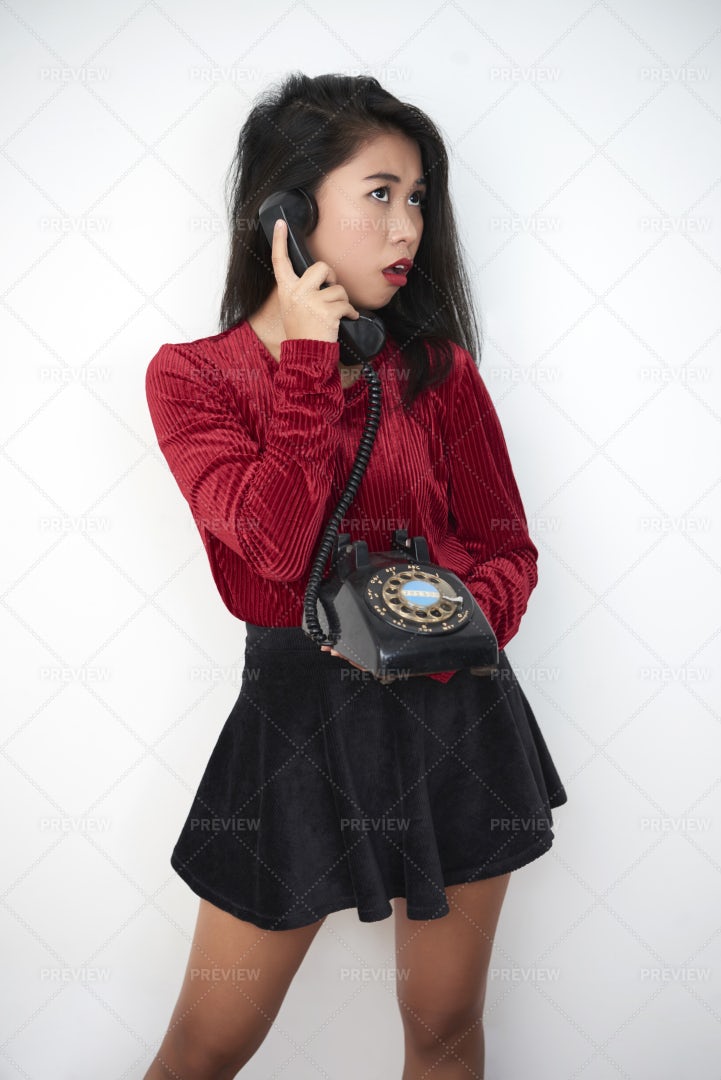 Woman Talking On Phone: Stock Photos