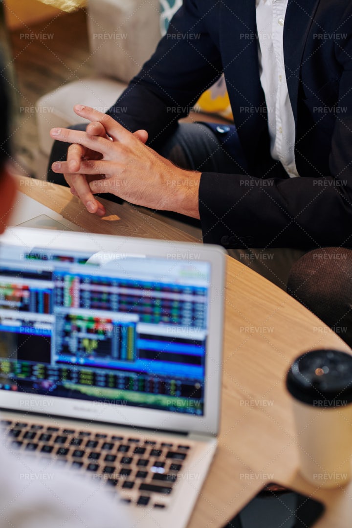 Entrepreneur Meeting Financial Adviser: Stock Photos