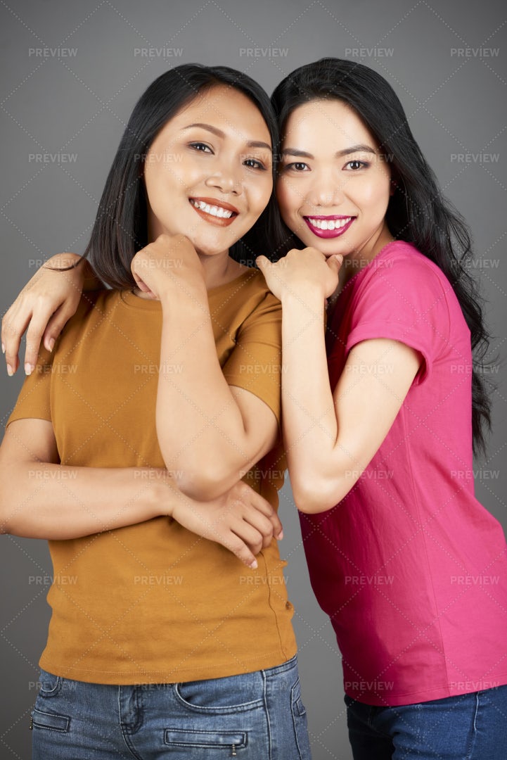 Two Happy Best Friends: Stock Photos