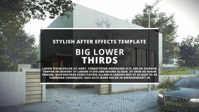 BIG Lower Thirds II: After Effects Templates