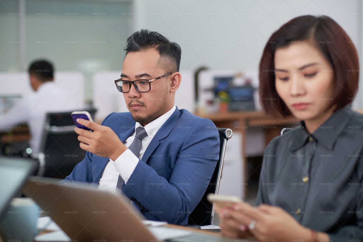 Break During Business Meeting: Stock Photos