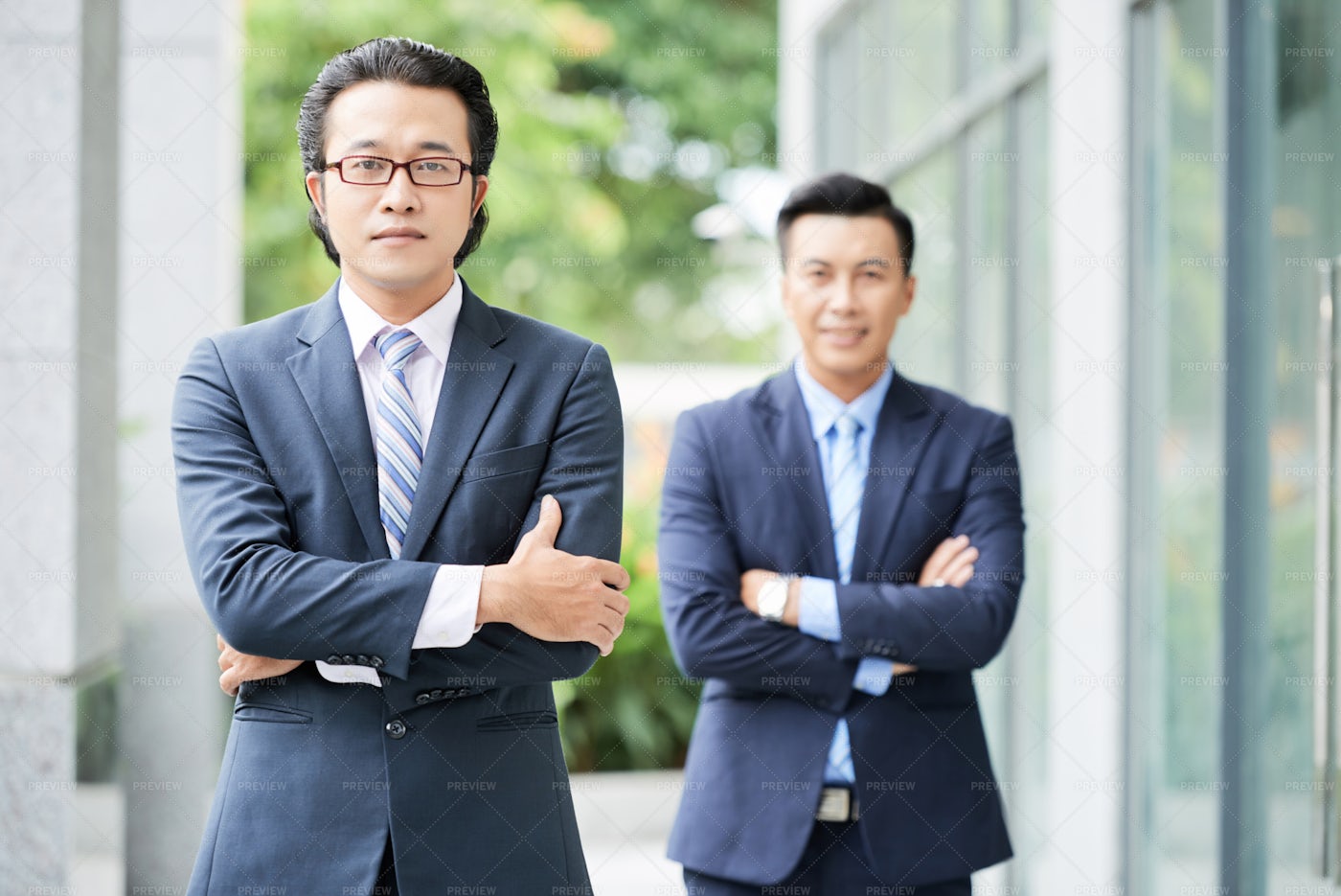 Two Businessmen Outdoors: Stock Photos