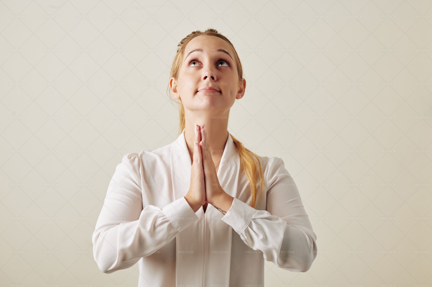 young-woman-hoping-for-the-best-stock-photos-motion-array