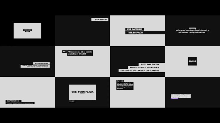 Catchy Titles: Premiere Pro Templates