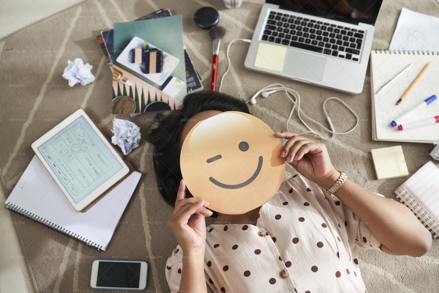 Businesswoman With Smiling Face In: Stock Photos
