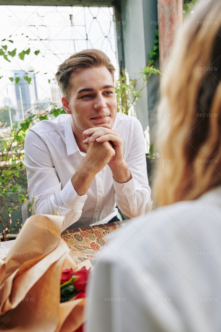 Man Listening To Girlfriend: Stock Photos