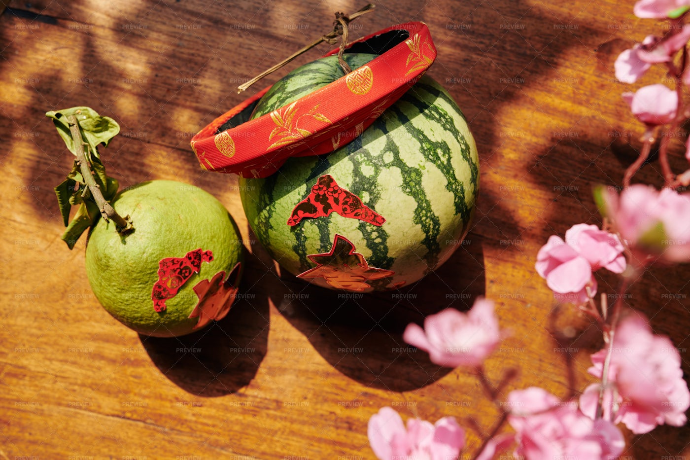 Fruits For Chinese New Year - Stock Photos | Motion Array