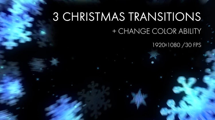 Snowflakes ChristmasTransitions: Stock Motion Graphics