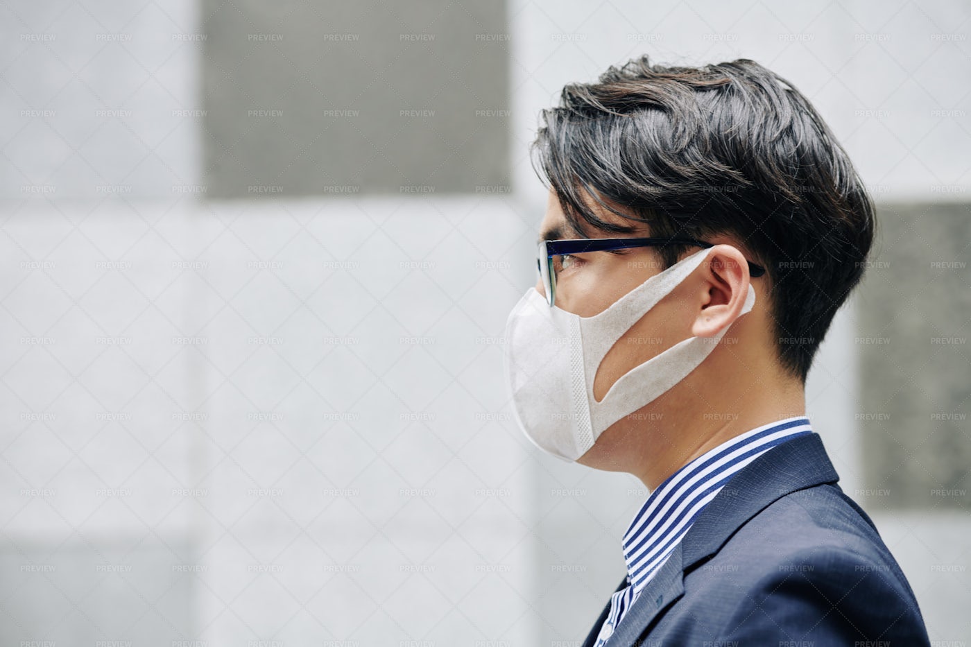 Man In Protective Mask: Stock Photos