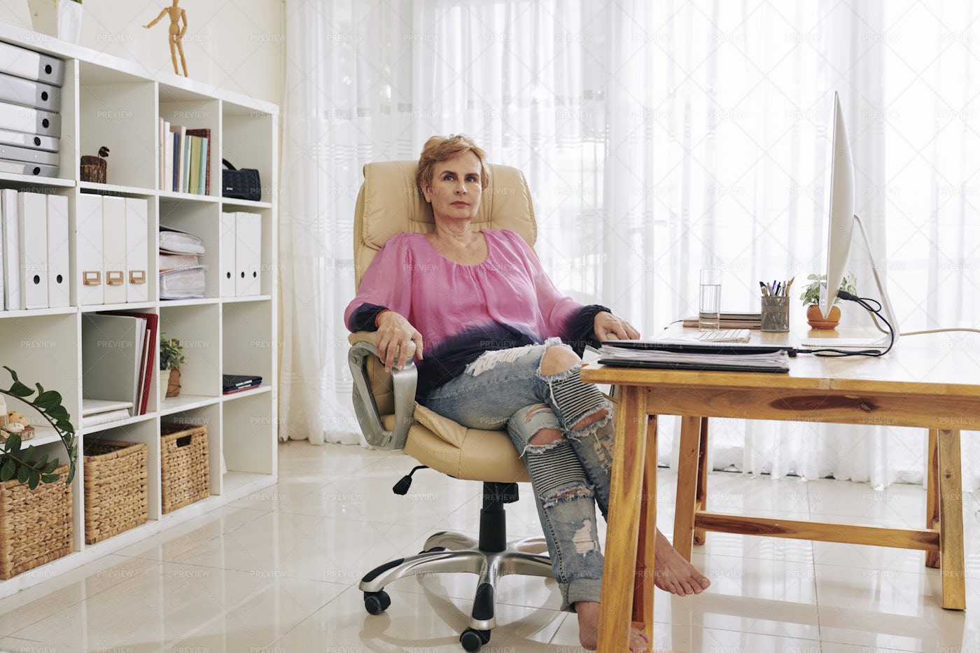 Confident Aged Business Lady: Stock Photos