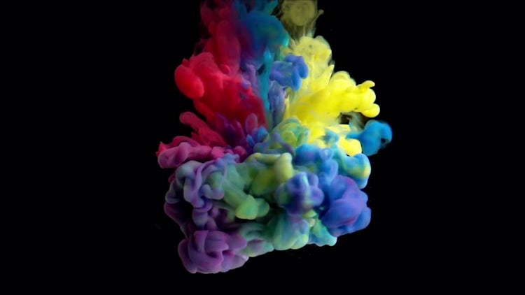 Paint in water: Stock Video