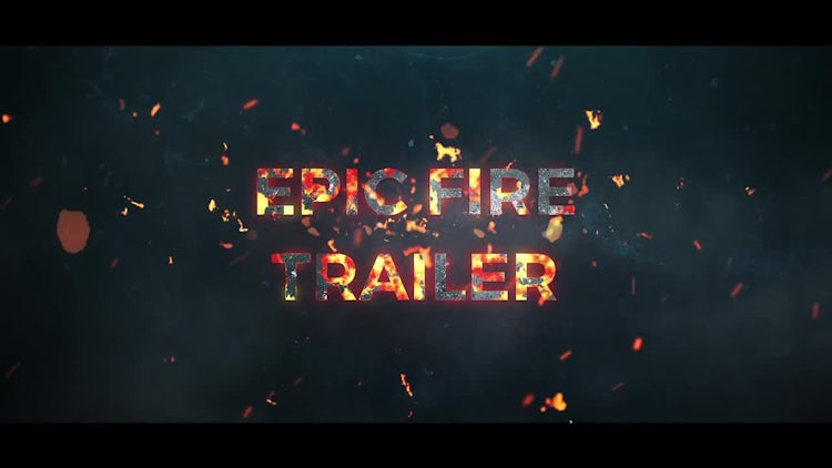 Epic Fire Trailer: After Effects Templates