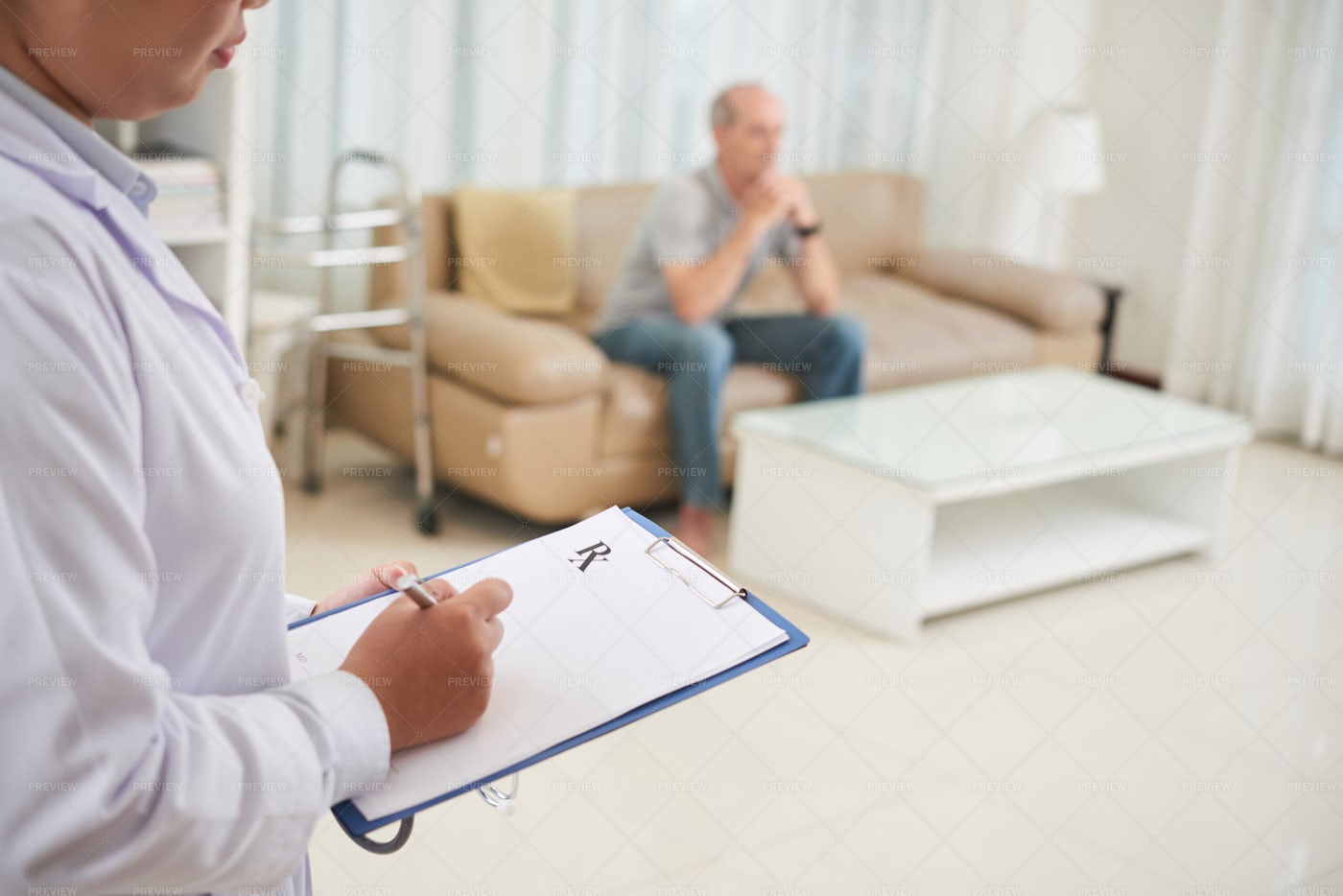 Doctor Writing Down Prescribtion: Stock Photos
